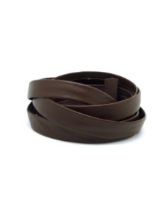 R-1,20m Lanière simili cuir 10mm de couleur marron foncé,...
