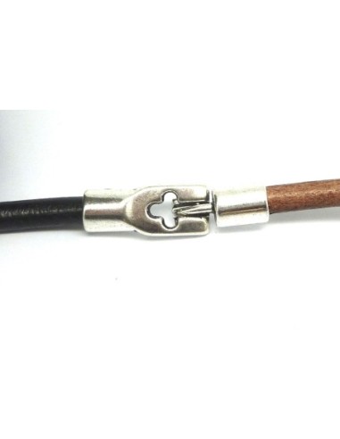 Lot de 10 Fermoirs T embout rond pour cordon de...