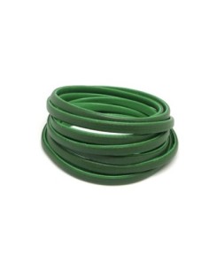 1,6M Cordon plat cuir synthétique bicolore vert...