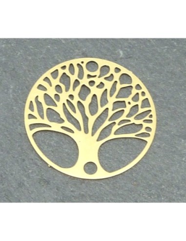 Connecteur en métal doré arbre de vie