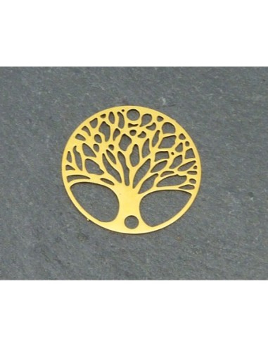 Connecteur en métal doré arbre de vie