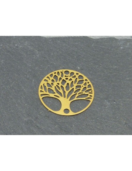 Connecteur en métal doré arbre de vie