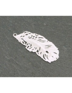 R-2 pendentifs breloques plume en filigrane très fine,...