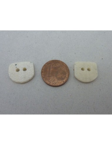 6 Boutons connecteur carré avec un côté arrondi...