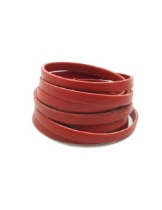 R-1,3m Cordon plat cuir synthétique texturé 5mm de...