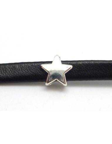 slide en metal argente étoile