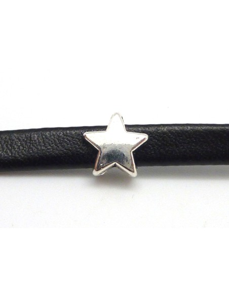 slide en metal argente étoile