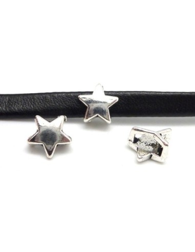 slide en metal argente étoile