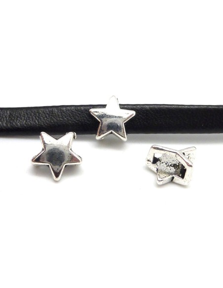 slide en metal argente étoile