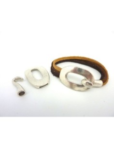 R-Lot de 5 Fermoirs crochet rectangle 38 x 25mm en métal...