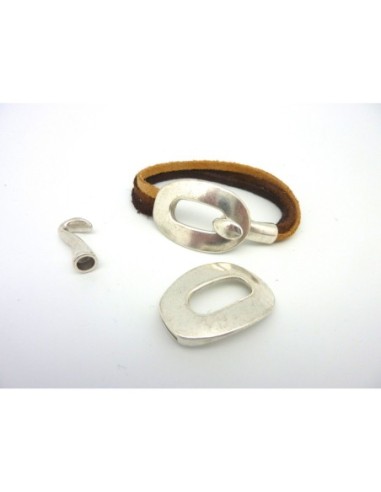 R-Lot de 5 Fermoirs crochet rectangle 38 x 25mm...