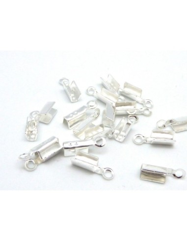 Serre fil argenté pour cordon de 2mm