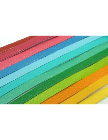 R-Lot de 12 fois 1,3m Cordon plat cuir...
