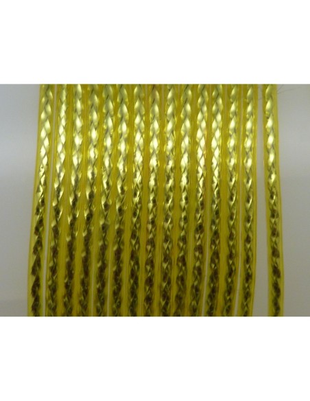 R-Fil scoubidou, cordon de plastique jaune reflet brillant 1,2 mm