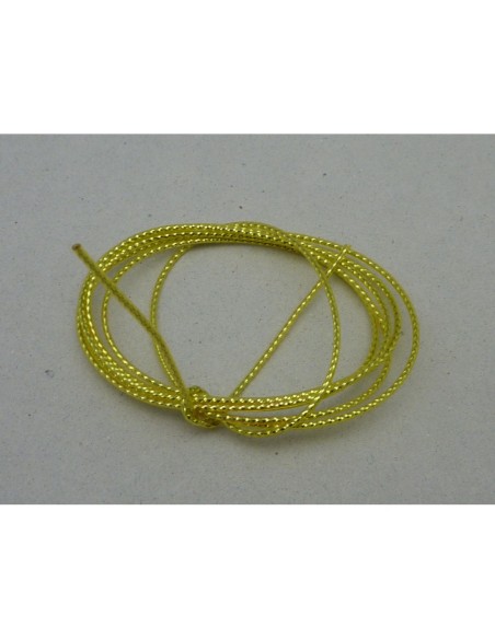 R-Fil scoubidou, cordon de plastique jaune reflet brillant 1,2 mm