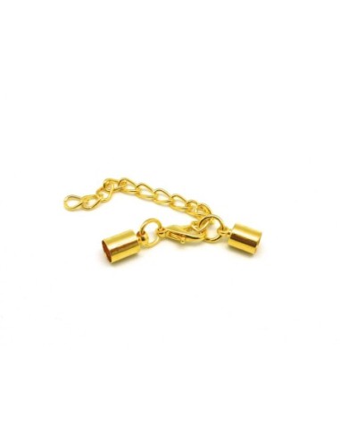 Fermoir mousqueton embout rond pour cordon de...