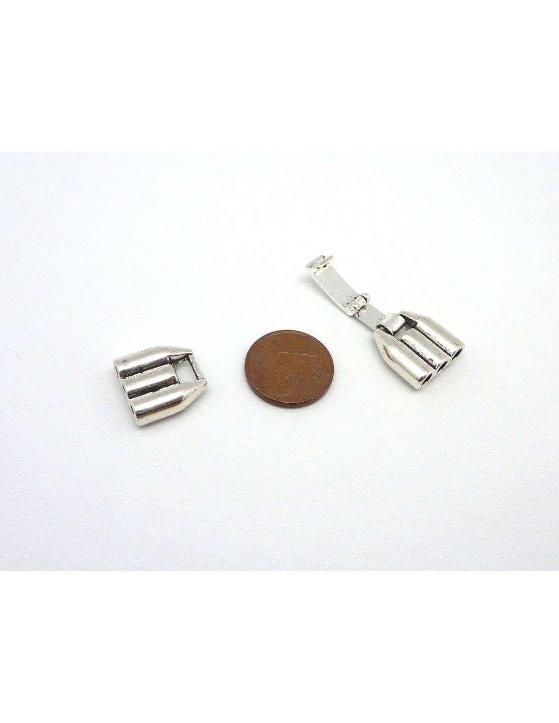 Lot De 10 Fermoirs à Clip 3/4 Avec Sifflet - Pour Bracelets Paracorde, Colliers, Sacs - Blanc