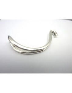 Demi jonc argenté en métal pour création bijoux