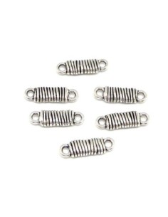 30 Connecteurs rectangle filigrane strié 20mm en métal...