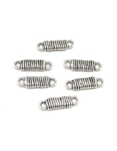 30 Connecteurs rectangle filigrane strié 20mm en métal... 2