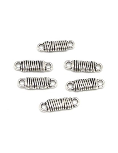 30 Connecteurs rectangle filigrane strié 20mm...