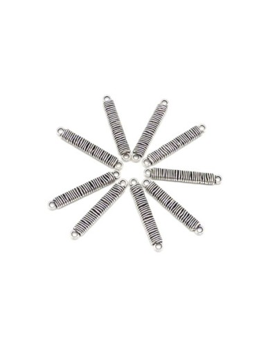 20 Longs Connecteurs rectangle filigrane strié...