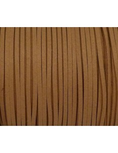 Cordon suédine 2,5mm marron sépia 2