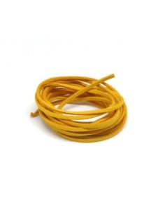 Suédine jaune moutarde 2,5mm 2