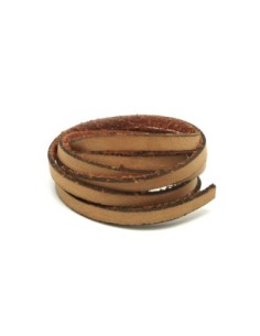 1m lanière cuir 5mm de couleur marron beige vanille...