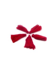 Lot de 5 Petits Pompons rose framboise foncé 2,5cm en...