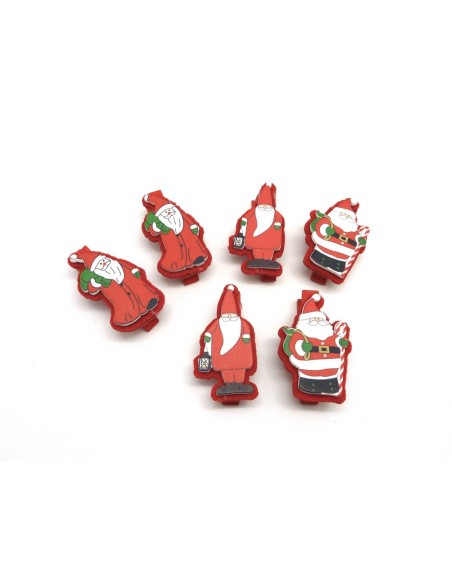 Pince à linge père noel