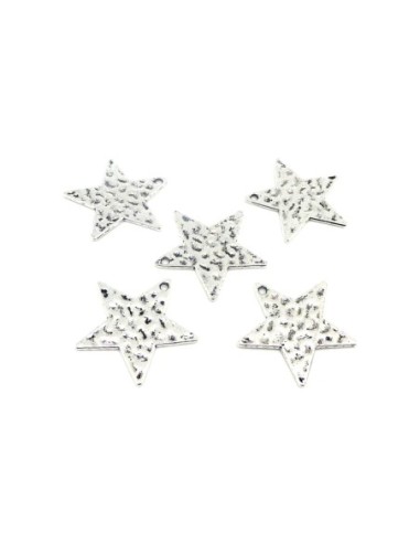 R-5 Breloques étoile, pendentif 25mm en métal...