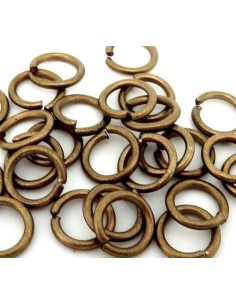 Anneaux de jonction 8mm x 1mm en métal bronze 2