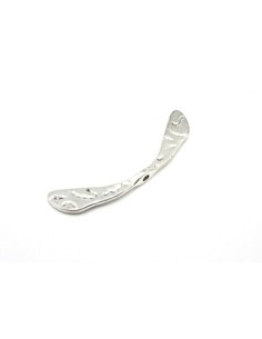 Intercalaire aile en métal argenté martelé 68mm 2