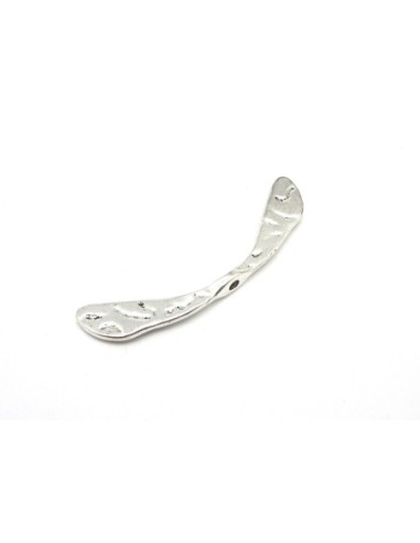 Aile en métal argenté martelé pas chère