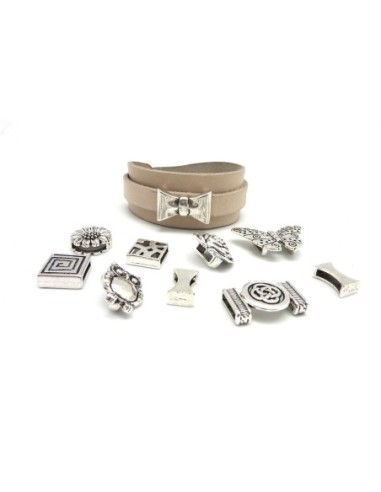 R-Kit bracelet cuir manchette ajustable avec...