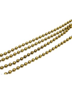 R-1m de chaînette bille 3,2mm en métal de couleur bronze 2
