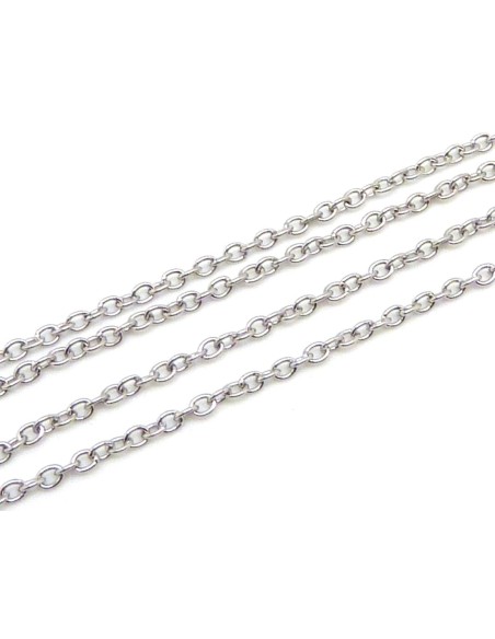 chaînette très fine en acier inoxydable résistante 