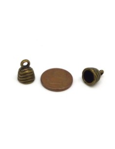 Embout pour cordon cuir 6mm en métal de couleur bronze 2