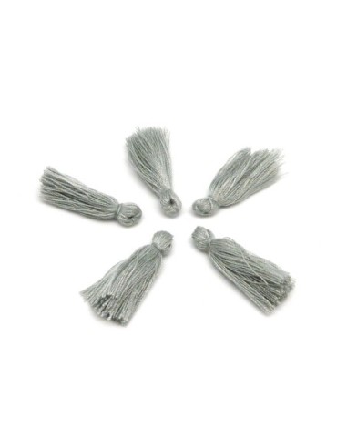  Petits Pompons gris 2,5cm en polyester