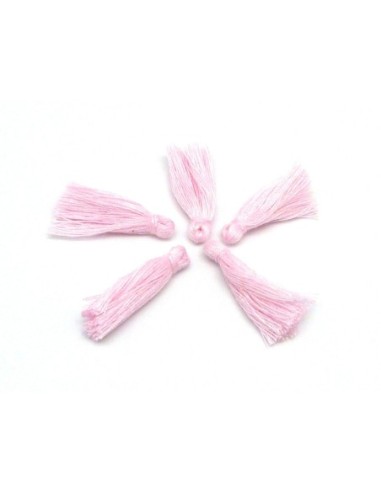 Petits Pompons rose clair 2,5cm en polyester 