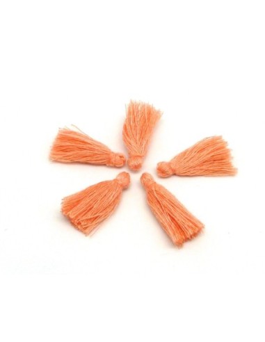 Petits Pompons orange pâle 2,5cm en polyester