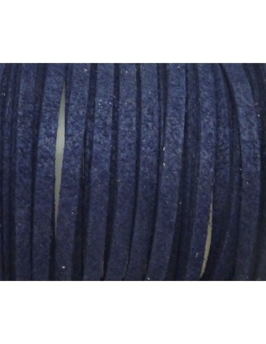 Lanière suédine bleu marine pas chère