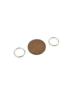 Anneau ouvert 10mm en métal argenté - épaisseur 1mm 2