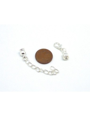 Mousqueton avec embout rond pour cordon de 5mm 