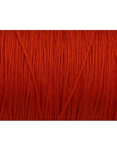 Fil de jade 0,8mm de couleur rouge vif 