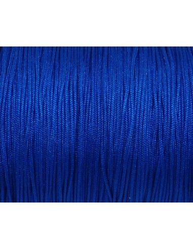 Fil de jade de couleur bleu vif électrique  0,8mm