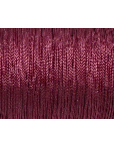 10m Fil de jade 0,8mm de couleur vieux rose fuchsia  - idéal noeud coulissant - WRAP - SHAMBALLA