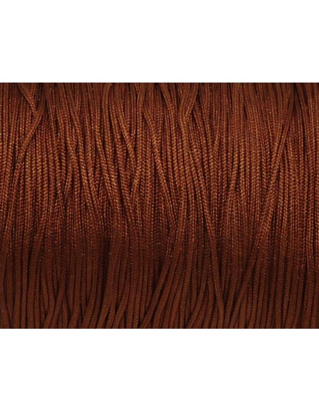 10m Fil de jade 0,8mm de couleur marron roux cuivré 