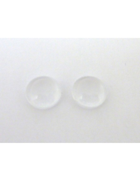 Cabochon 12mm rond loupe en verre